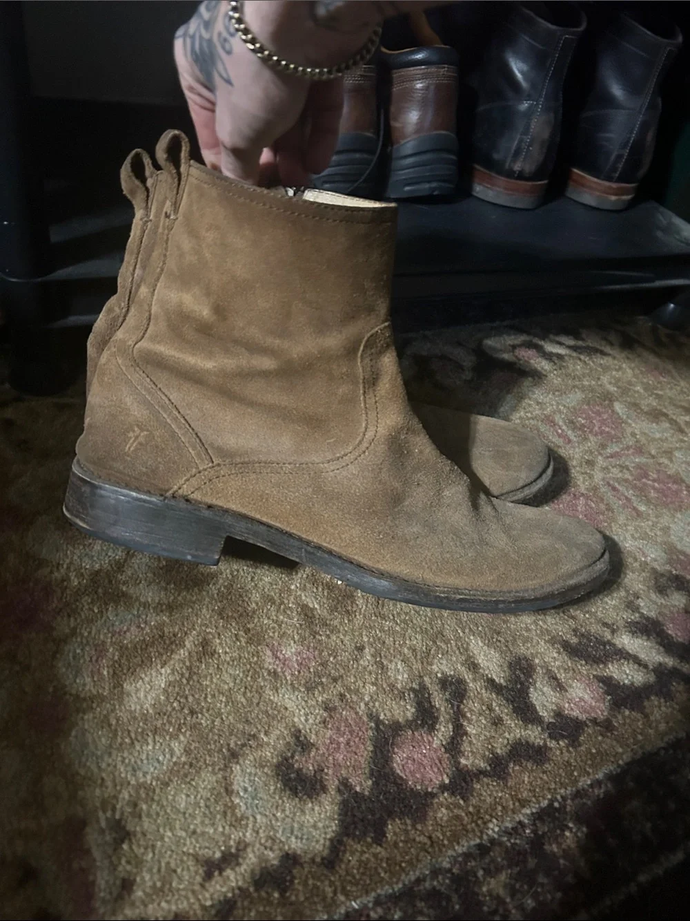 Men’s Frye Chelsea Boots Zip